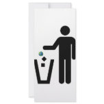 Earth Litter Disposal Rack Cards