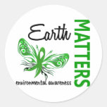 Earth Matters Butterfly Environmental Awareness Sticker