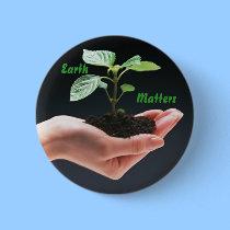 Earth Matters Button