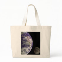 Earth & Moon from Galileo Tote Bags