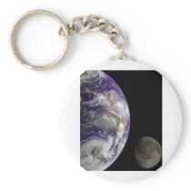 Earth & Moon from Galileo Key Chain