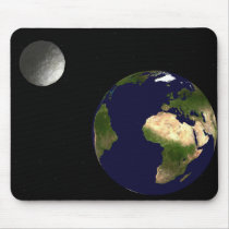 Earth & Moon mousepads by TwisTile Earth & Moon mousepads