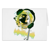 Earth_Music Greeting Card