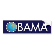 Earth Obama Bumper Sticker bumper stickers by irregulargoods Earth Obama Bumper Sticker bumper stickers