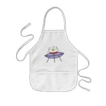 Earth Or Bust Alien Apron