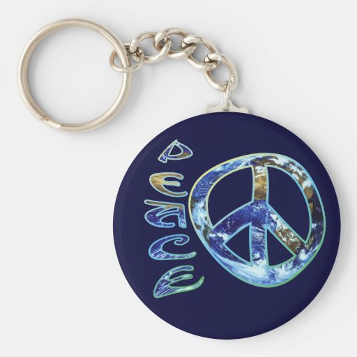 Earth Peace Keychain
