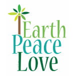 Earth Peace Love Earth Day T-shirt
