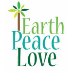 Earth Peace Love Earth Day T-shirt
