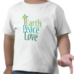 Earth Peace Love Earth Day T-shirt