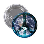 Earth Peace Pinback Button