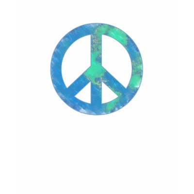 Earth Peace Sign T-Shirt by teeboutique