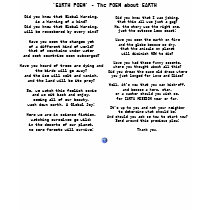 'EARTH POEM' - The POEM about EARTH t-shirts