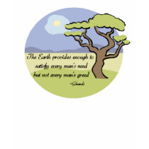 Earth quote by Ghandi t-shirt