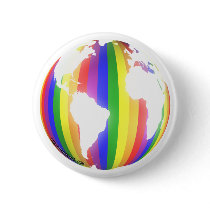 Earth Rainbow Button by Curious_Dreams Earth Rainbow Button