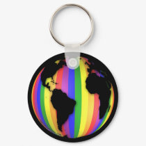 Earth Rainbow Keychain