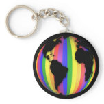 Earth Rainbow Keychain