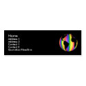 Earth Rainbow Profile Card business cards by Curious_Dreams Earth Rainbow Profile Card business cards
