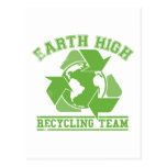 Earth Recycling Team Faded Post Card