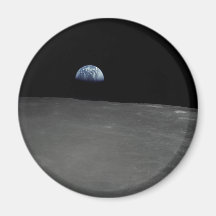 Earth Rise Fridge Magnet