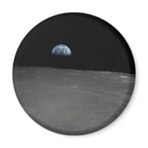 Earth Rise Fridge Magnet