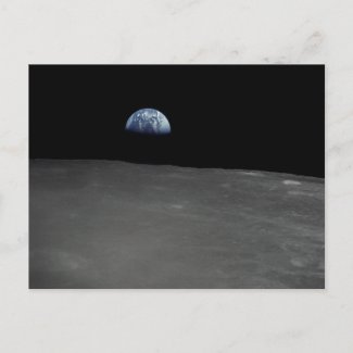 Earth Rise postcard