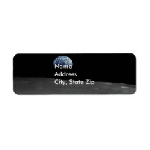 Earth Rise Return Address Label