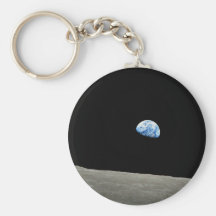 Earth Rises From Moon Key Chain