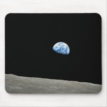 Earth Rises From Moon Mouse Pads