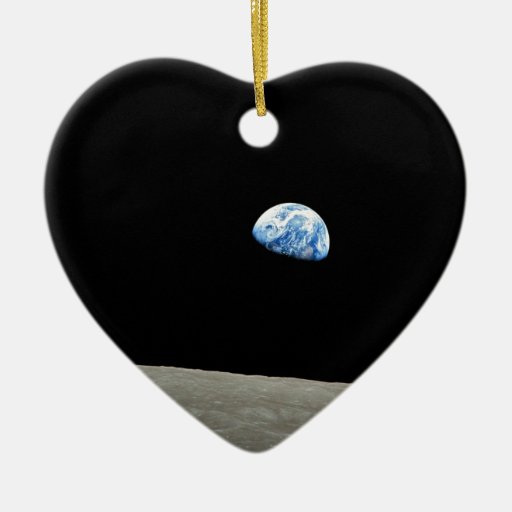 Earth Rises From Moon Ornament