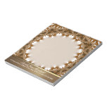 Earth Satin Lace Circle Personalize-it Notepad