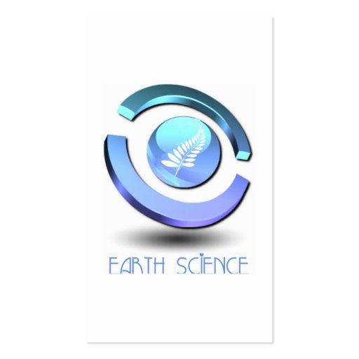 Earth Science Business Card (back side)