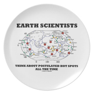Earth Scientists Think About Postulated Hot Spots Party Plate