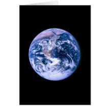 Earth Seen From Space Card