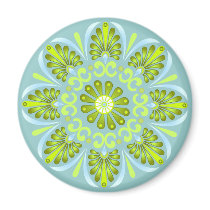 Earth & Sky Mandala Magnet by GSquared Earth & Sky Mandala Magnet
