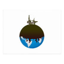 Earth Spill Post Card