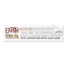 Earth Station One Bumper Sticker bumper stickers