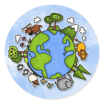 earth stickers