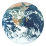 Earth Round Stickers