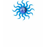 “EARTH SUN” symbol/light blue T-Shirt
