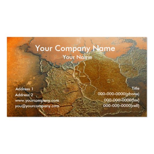 Earth Texture Business Cards (front side)