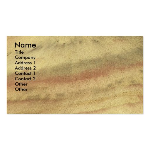 Earth Textures Business Card (front side)