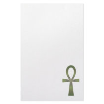 Earth Tone Ankh Stationery Design