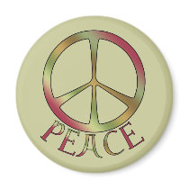 Earth Tone Peace Magnets