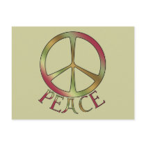Earth Tone Peace Postcards