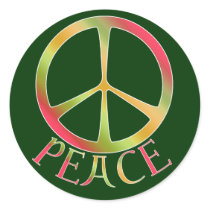 Earth Tone Peace Stickers