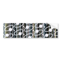 Earth Tone Retro Stripes & Orbits bumper stickers