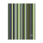 Earth Tone Retro Stripes postcards