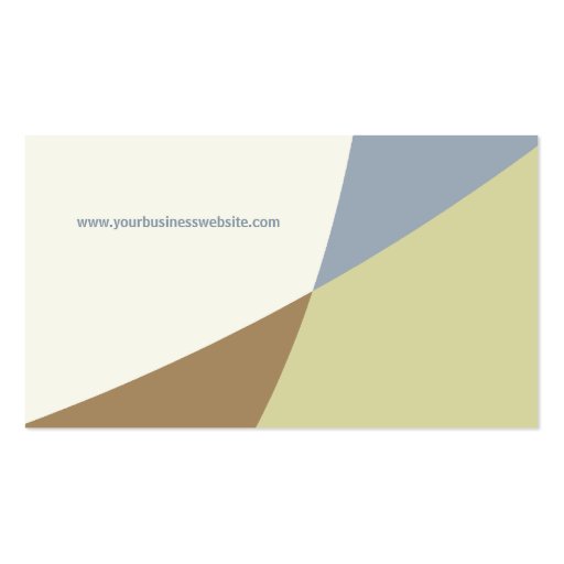 Earth Toned Shapes business card (back side)