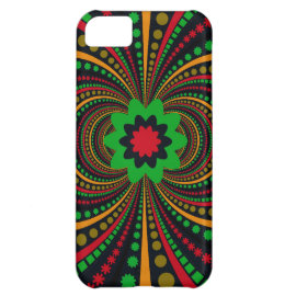 Earth Tones Funky Pattern Flowers Stripes iPhone 5C Case