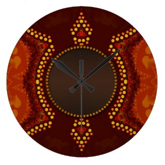  Black White Tribal Designs Customizable Wall Clocks